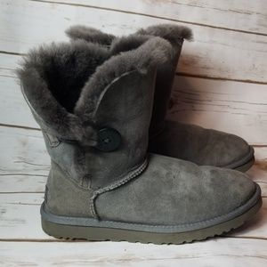 Gray UGG Bailey Button Boots